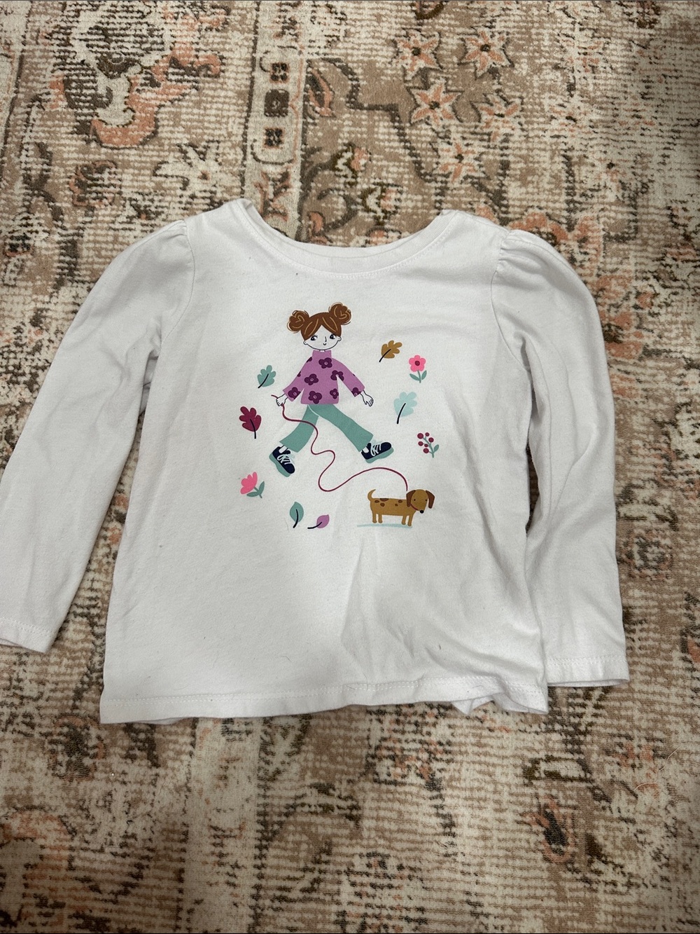 Old Navy Purple Long Sleeve Tee with Winter Animal Graphic - Picture 8 of 11